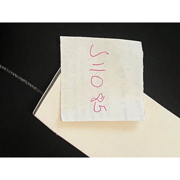 Ki Wi Black M Off-The-Shoulder Top With Handkerchief Hemline USA NWT Sheer - Picture 10 of 10